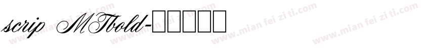scrip MTbold字体转换